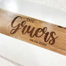 Load image into Gallery viewer, Custom Engraved Cutting Board | Acopa Marble and Acacia Wood Personalized Cutting Board