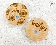 Load image into Gallery viewer, 16oz Libbey Glass Coffee Can, Sunflower Iced Coffee Glass, Glass Coffee Cup, Aesthetic Glass Coffee Cup, Soda Can Glass, Mothers day Gift