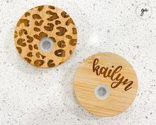 Load image into Gallery viewer, 16oz Leopard Glass Coffee Can, Leopard Iced Coffee Glass, Glass Coffee Cup, Aesthetic Glass Coffee Cup, Soda Can Glass, Mothers day Gift