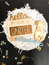 Load image into Gallery viewer, Personalized Silicone Pacifier Clip | Custom Pacifier Clip with Name | Paci Clip Personalized | Baby Shower Gift | Newborn Gift | Baby Gift