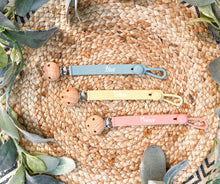 Load image into Gallery viewer, Personalized Silicone Pacifier Clip | Custom Pacifier Clip with Name | Paci Clip Personalized | Baby Shower Gift | Newborn Gift | Baby Gift